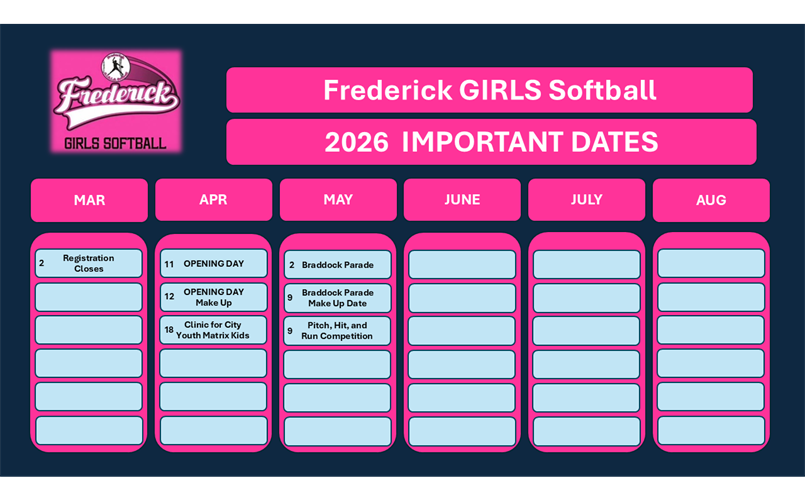 2026 Key Dates
